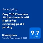 Cozy Trig Place Near Sm Seaside With Wifi Netflix Free Swimming Pool & Parking