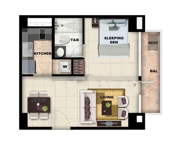Apartment One Bedroom Unit, One Manchester Place, Mactan