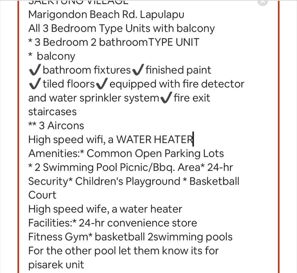 3 Bedrooms 2 Bathrooms Fully Furnished Unit Near Beach Apartment *