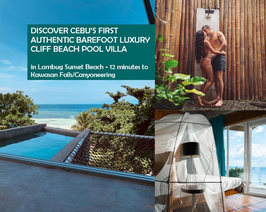 The Verge Cebu Beachfront Exclusive King Bed Pool - 12 Minutes To Kawasan Falls Canyoneering Badian