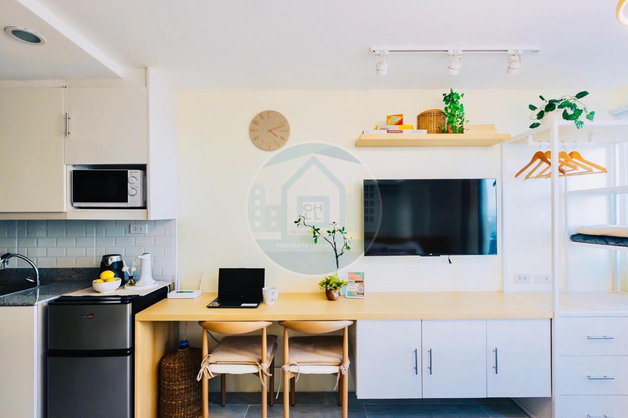Apartment Urban Chic At Ayala Business Park - Fast Wi-fi Netflix *