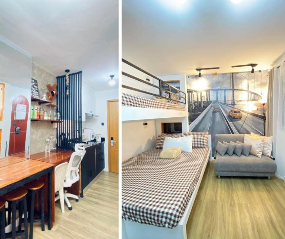 Antara-queenbed-balcony-hotshower-workcoffee Station-fullkitchen Aparthotel Talisay (Cebu)