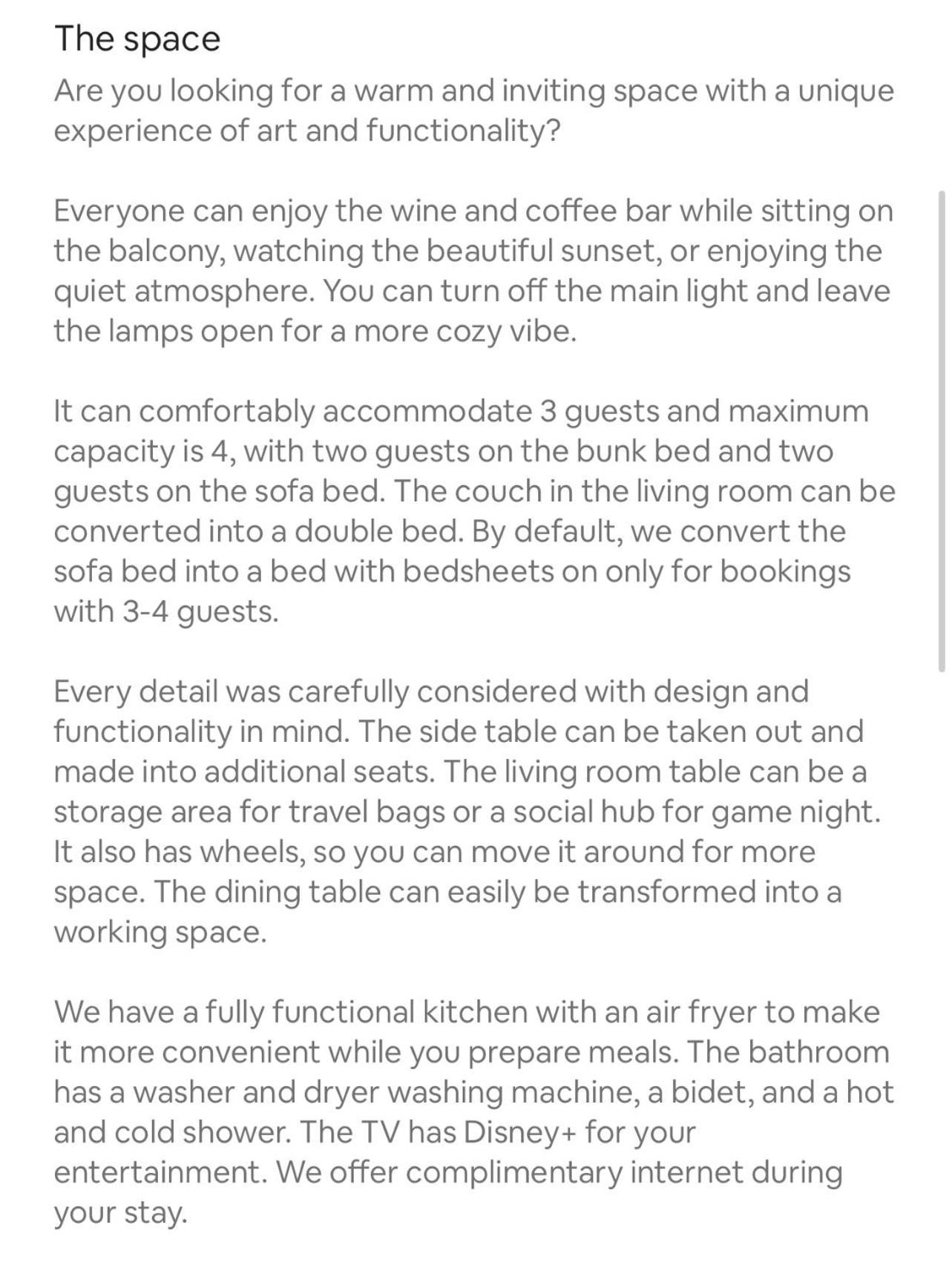 Antara-queenbed-balcony-hotshower-workcoffee Station-fullkitchen Aparthotel *