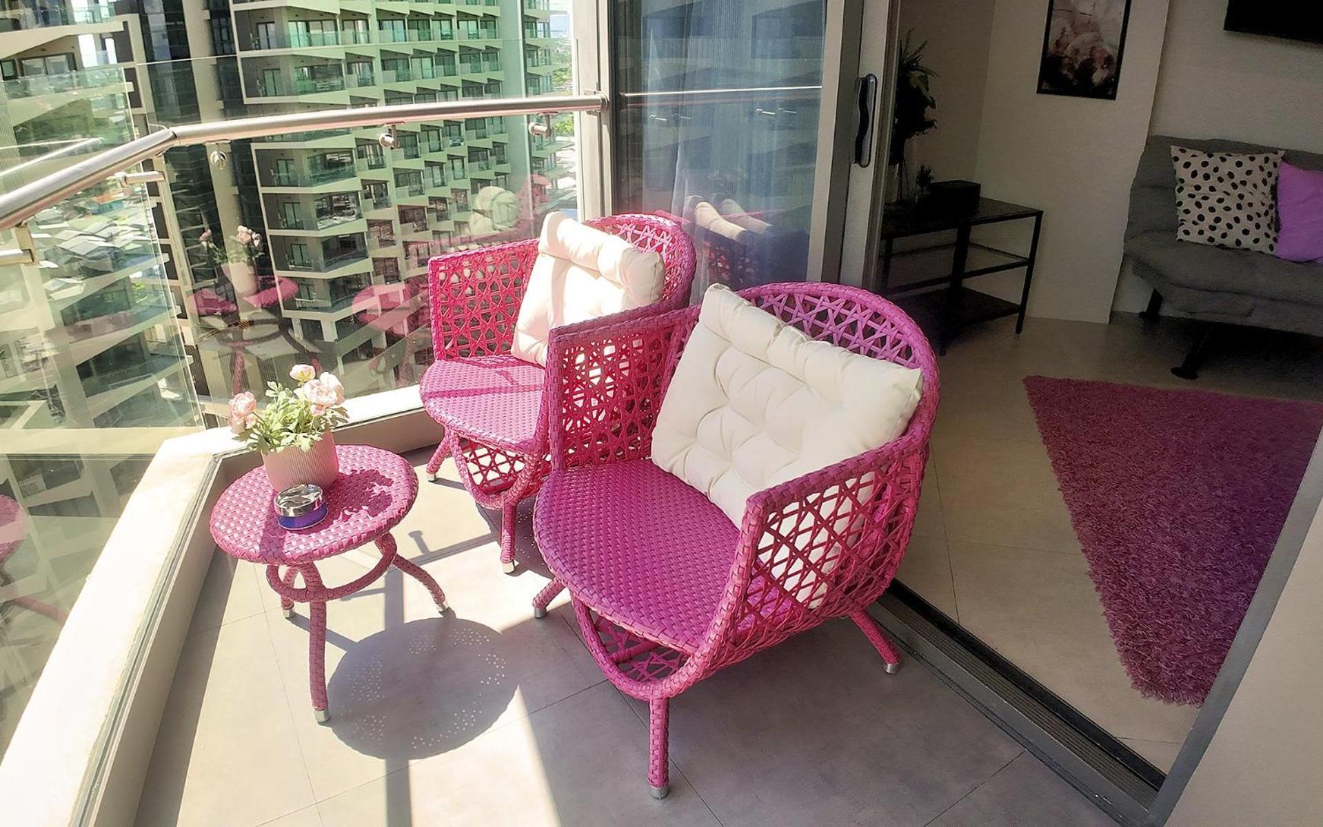 Apartment Dominiks Pink Dream Balcony Ocean View Balcony Fast-wifi At Tambuli High Floor