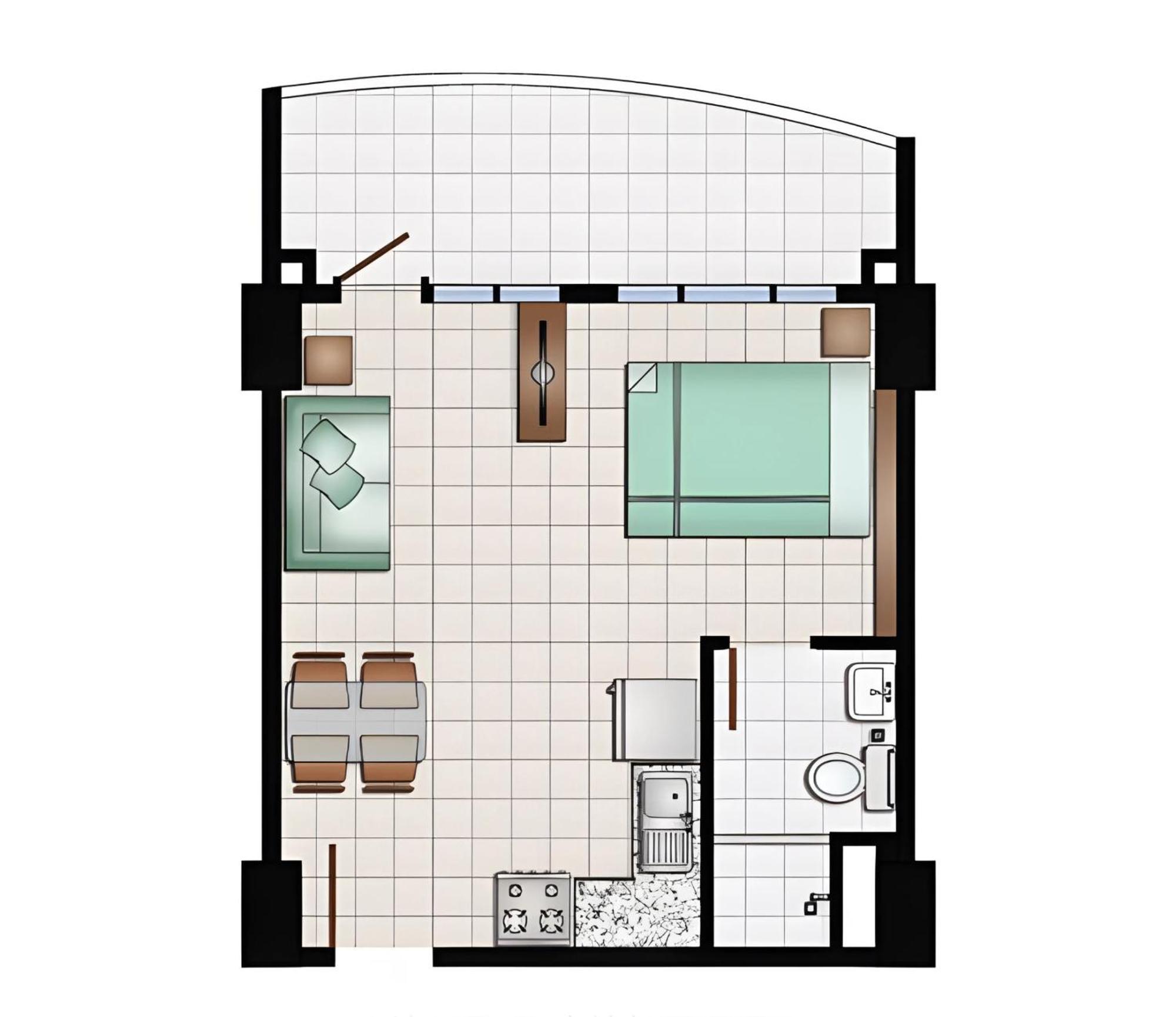 Spacious Unit With Balcony And Seaview